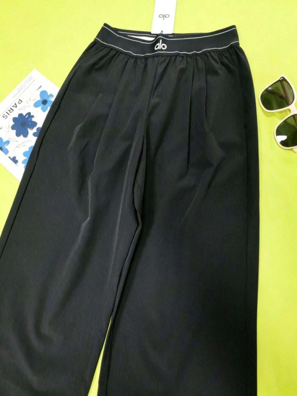 🐱‍👤NWT ALO Yoga Suit Up Trouser Black Womens Regular 30" Inseam🦓 - Picture 9 of 15